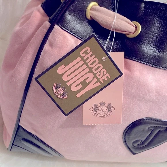 Juicy Couture Pink Velour Daydreamer Bag NWT Excellent Condition - Picture 7 of 17